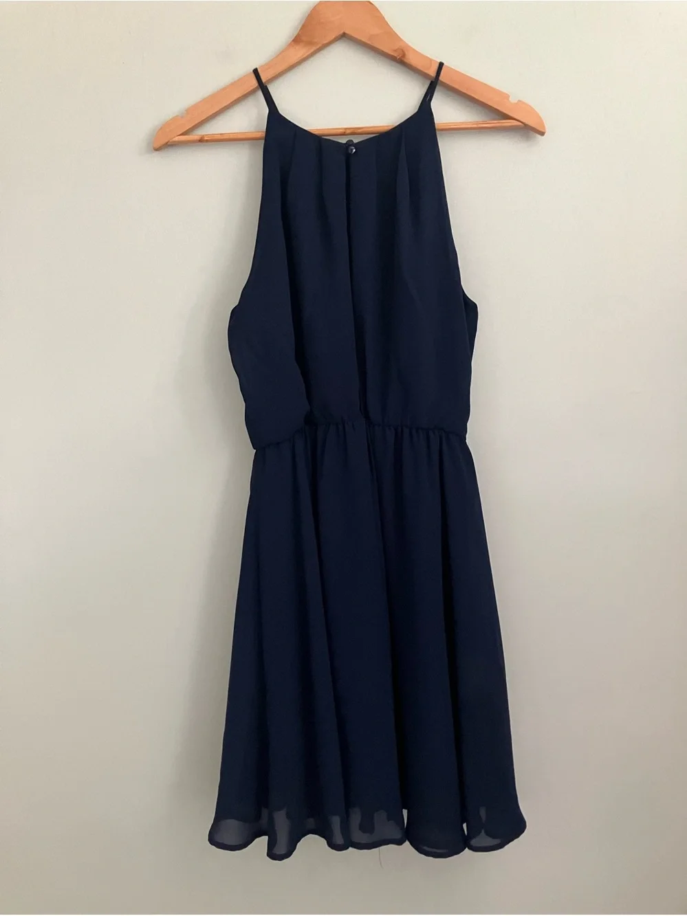 LUSH Navy Blue Fit and Flare Light Weight Tank Dress Size S
